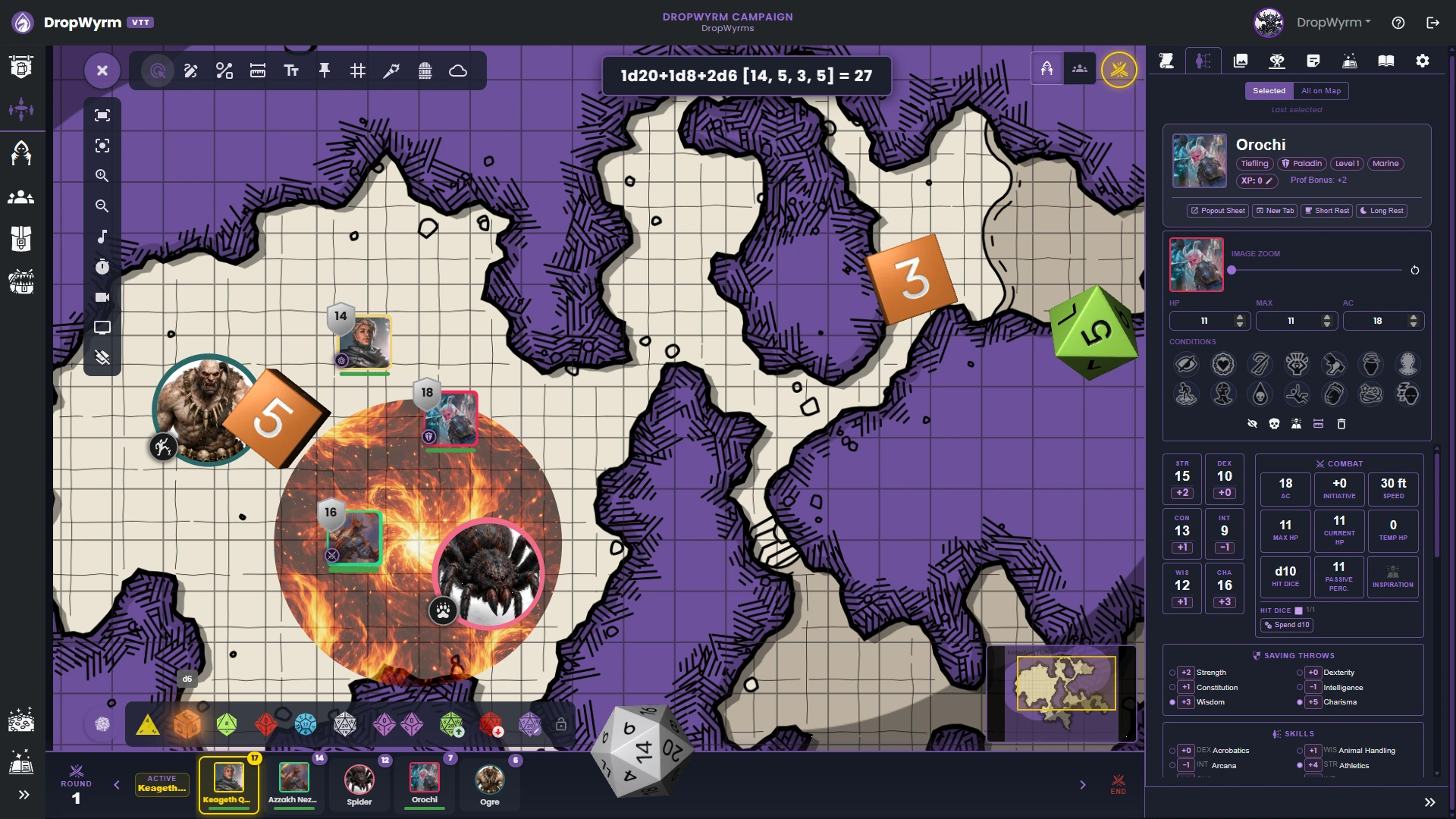 DropWyrm VTT screenshot